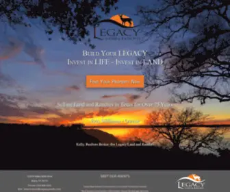 Legacylands.com(Central Texas Homes for Sale & Real Estate) Screenshot