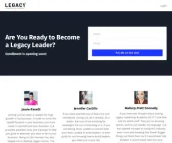 Legacyleadershipacademy.com(Join the Legacy Leadership Academy today) Screenshot