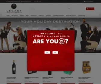 Legacylr.com(Legacy Wine and Spirits) Screenshot