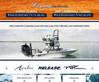 Legacymarine.com(Legacy Marine) Screenshot