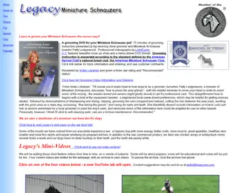 Legacyms.com(Legacy Miniature Schnauzers) Screenshot