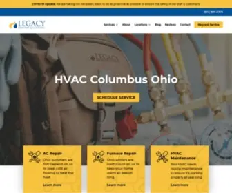 Legacyohio.com(HVAC Columbus Ohio) Screenshot