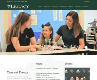 Legacypca.org(Legacy Preparatory Christian Academy) Screenshot