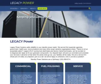 Legacypower.com(Legacy Power Systems) Screenshot