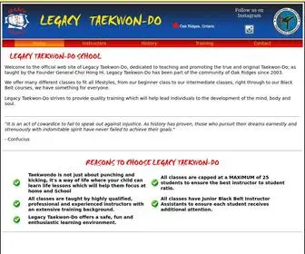 Legacytaekwondo.com(Legacy Taekwon) Screenshot