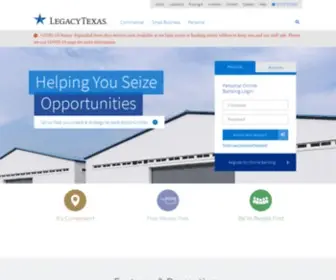 Legacytexasbankonline.com(Legacytexasbankonline) Screenshot