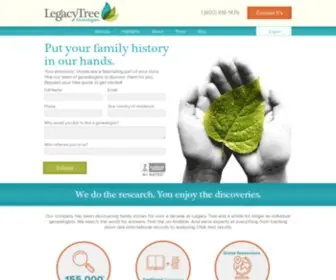 Legacytree.com(Legacy Tree Genealogists) Screenshot