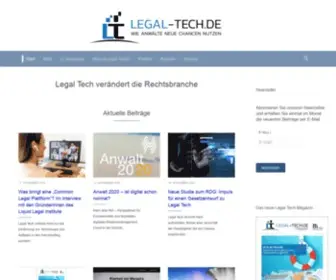 Legal-Tech.de(Legal Tech eröffnet Anwälten neue Möglichkeiten) Screenshot