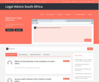 Legaladvice.org.za(The Best Free Legal Advice in South Africa) Screenshot