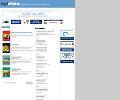 Legalaffairs.org(Legalaffairs) Screenshot