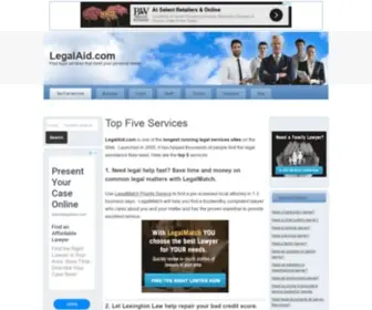 Legalaid.com(Find a lawyer or divorce service) Screenshot