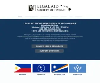 Legalaidhawaii.org(The Legal Aid Society of Hawaii) Screenshot