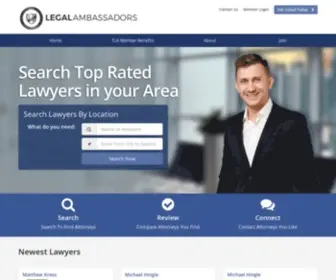 Legalambassadors.com(Search Attorneys Legal Directory) Screenshot