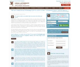 Legalauthority.com(Legal Resume Consultant) Screenshot