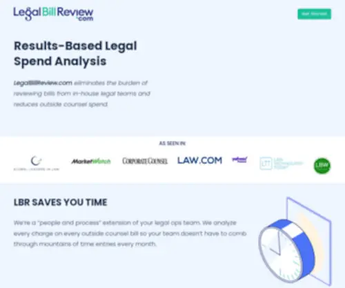 Legalbillreview.com(Results-Based Legal Spend Analysis) Screenshot