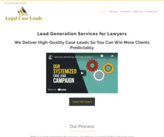 Legalcaseleads.com(Lead Generation Services for Lawyers) Screenshot