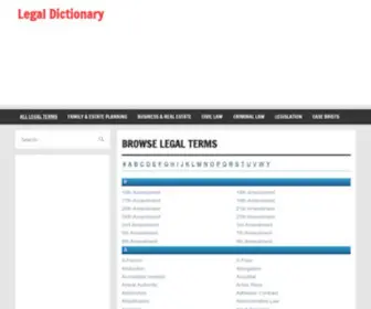 Legaldictionary.net(Browse Legal Terms) Screenshot