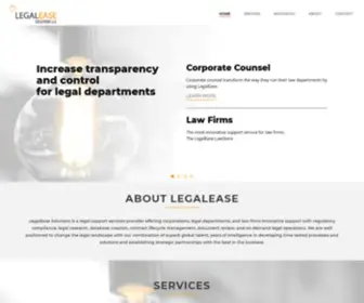 Legaleasesolutions.com(LegalEase CLM) Screenshot