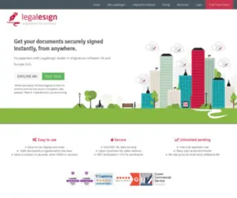 Legalesign.com(Electronic Signature Software) Screenshot