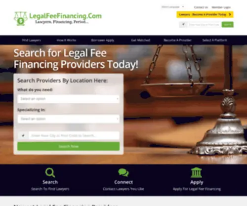 Legalfeefinancing.com(Legal Fee Financing) Screenshot