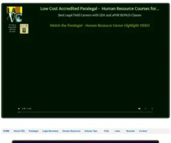 Legalfieldcareers.com(Rewarding Paralegal and Human Resource Legal Career Courses for LA Valley College from) Screenshot