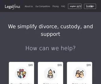 Legalfina.com(Divorce shouldn't be complicated) Screenshot