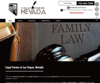 Legalformsnevada.com(Legal Forms) Screenshot