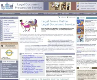 Legalhelpmate.com(Legal forms and legal document service online) Screenshot