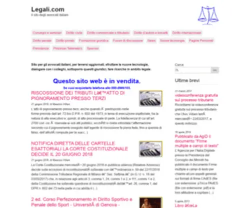 Legali.com(Il sito degli avvocati italiani) Screenshot