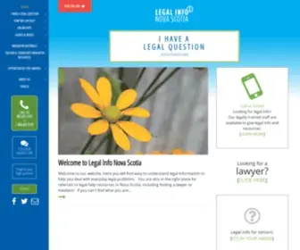 Legalinfo.org(Legal Information Society of Nova Scotia) Screenshot