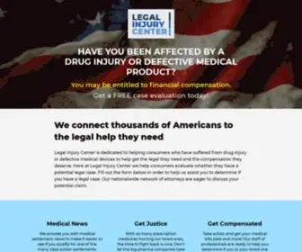 Legalinjurycenter.com(Legal Injury Center) Screenshot