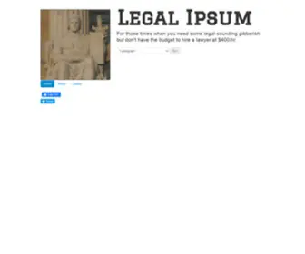 Legalipsum.com(Legalipsum) Screenshot