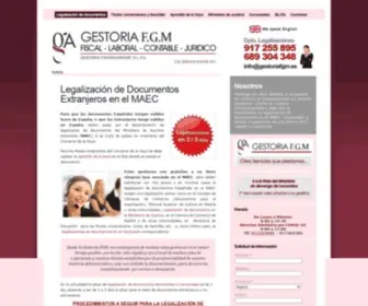 Legalizaciones-Gestoriafgm.es(Apostilla de la Haya) Screenshot