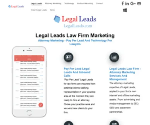 Legalleads.com(Legalleads) Screenshot