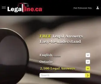 Legalline.ca(Legal Line) Screenshot