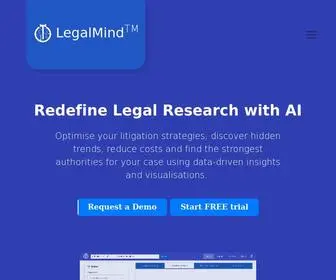 Legalmind.tech(Building a synergy between law and technology) Screenshot