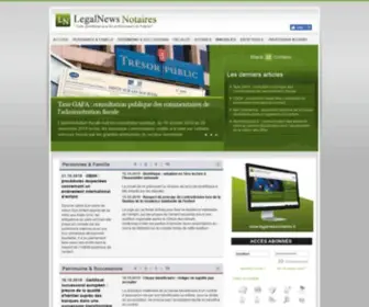 Legalnewsnotaires.fr(Legalnewsnotaires) Screenshot