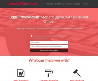 Legalofficeguru.com(Legal professionals) Screenshot