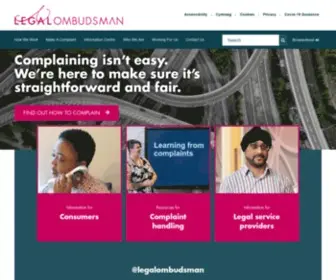 Legalombudsman.org.uk(Dealing with complaints between consumers and their service provider) Screenshot