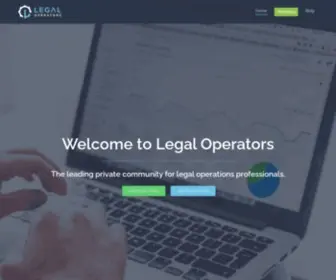 Legaloperators.com(The leading private community for legal operations professionals) Screenshot