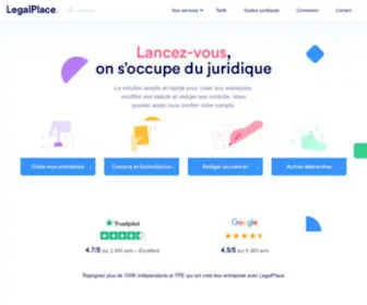 Legalplace.fr(Lancez votre société) Screenshot
