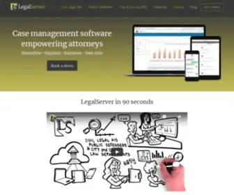 Legalserver.org(Smarter Case Management Software for Civil Legal Aid and Public Defenders) Screenshot
