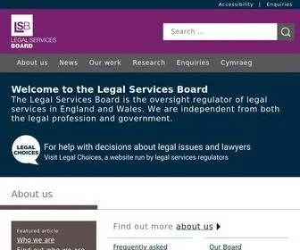 Legalservicesboard.org.uk(The legal services board) Screenshot