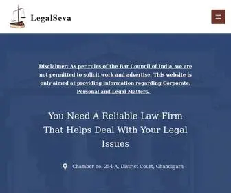 Legalseva.net(Free Legal Advice Chandigarh Panchkula Mohali Punjab Haryana Lawyer) Screenshot