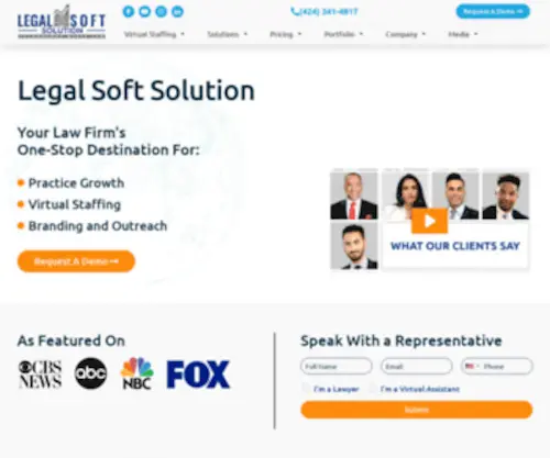 Legalsoftsolution.com(Legal Soft Solutions) Screenshot