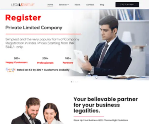 Legalstartup.in(Trademark) Screenshot