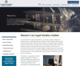 Legalstudiesms.com(Master's in Legal Studies Online Degree Program) Screenshot