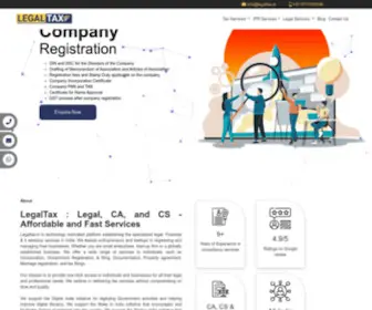 Legaltax.in(We are offering online legal services for startups and SMEs in New Delhi like) Screenshot