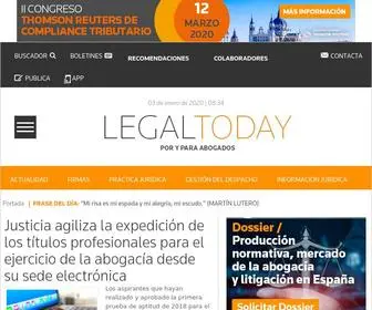 Legaltoday.com(Información jurídica) Screenshot