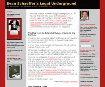 Legalunderground.com(Evan Schaeffer's Legal Underground) Screenshot